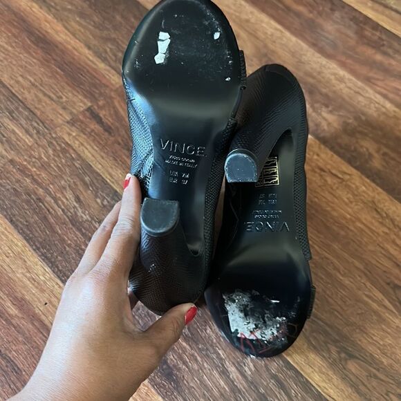 VINCE sansa embossed boots size 7 - Picture 6 of 10